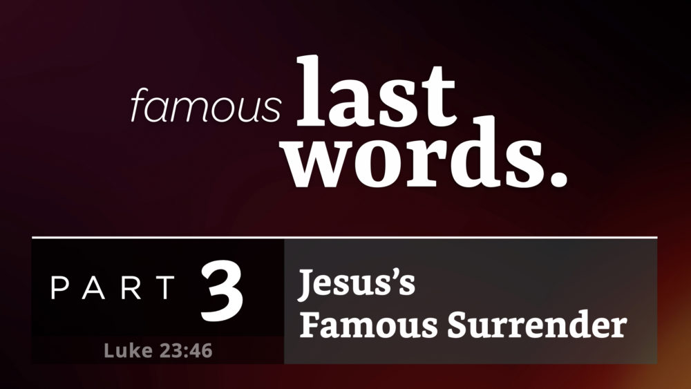 Jesus's Famous Surrender Image