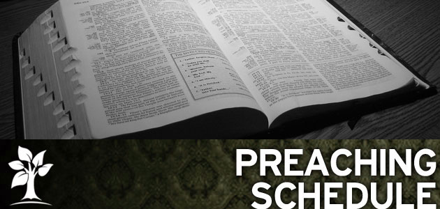 Preaching Schedule