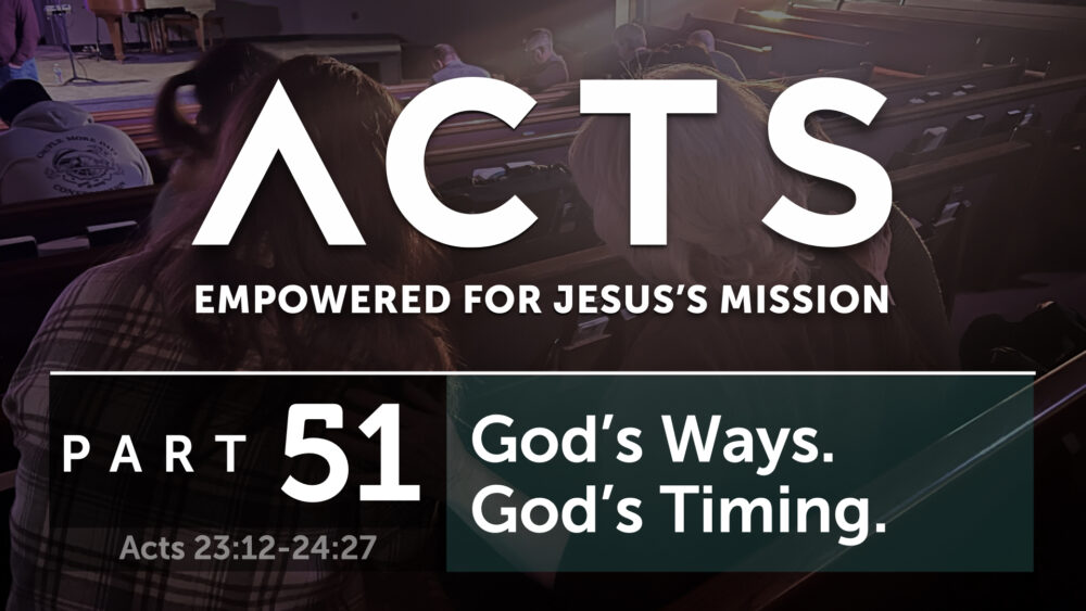 God's Ways. God's Timing. Image