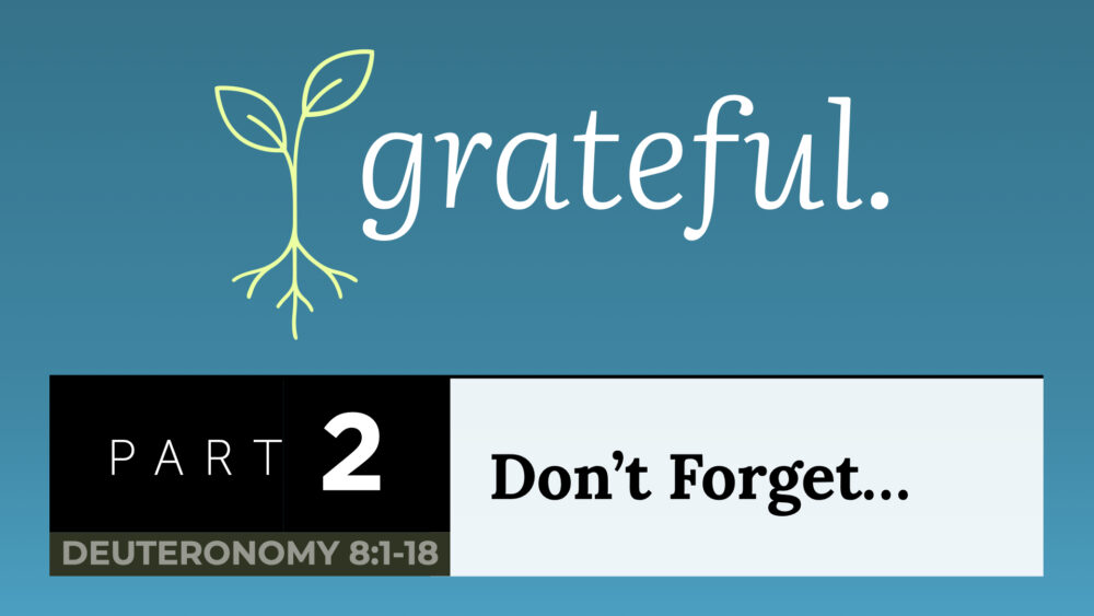 Don\'t Forget...